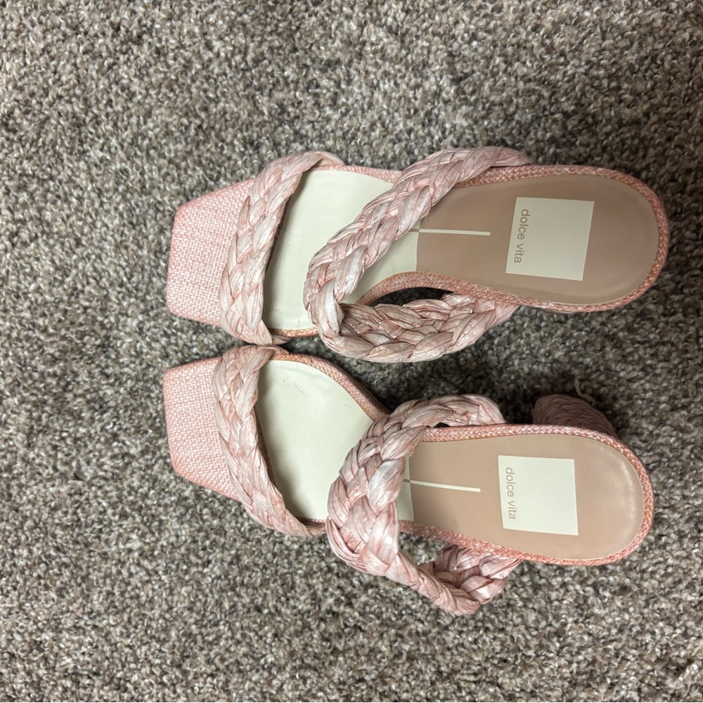 Dolce Vita Pink Braided Women's Sandals